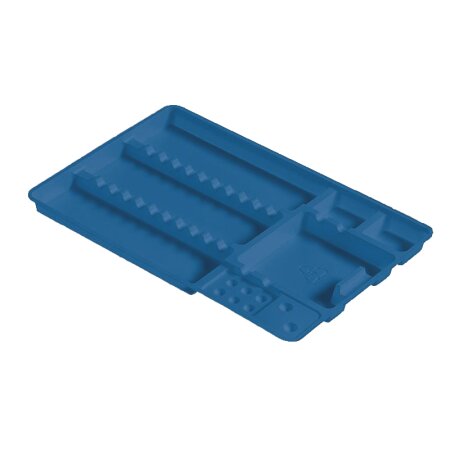 Normtray Kunststoff zum Einmalgebrauch 18 x 28 cm blau