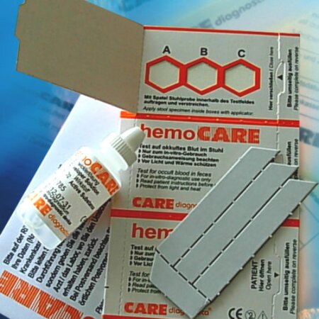 Test Hemocare Stuhltest NML Rohstoffprobleme