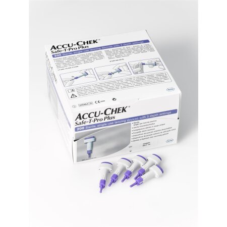 Accu-Check Safe-T-Pro Plus sterile Einmalstechhilfe 200St.