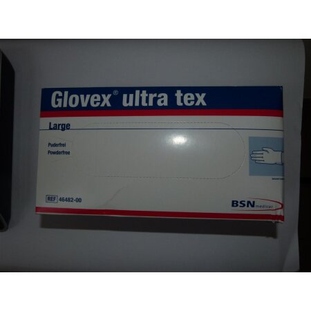 Handschuhe Glovex ultra tex Latex puderfrei groß Gr.8-9 100 St