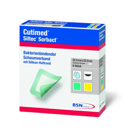 Verband Schaum Cutimed Siltec Sorbact