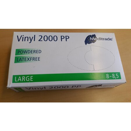 Handschuhe Vinyl-2000 gepudert -L- 100St