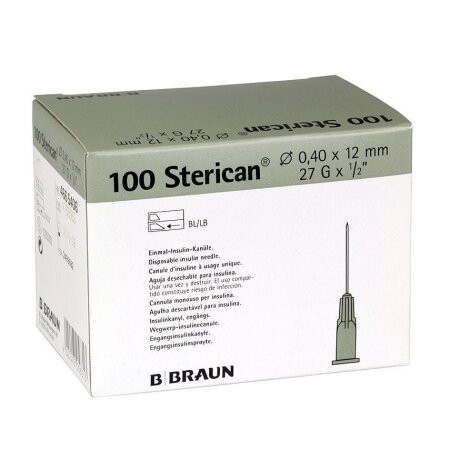 Kanüle Sterican Insulin 26 G 0,45mm x 12 mm