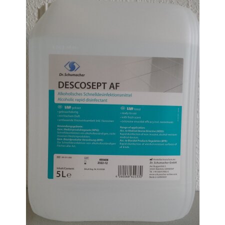 Schnelldesinfektion Descosept AF 5 l