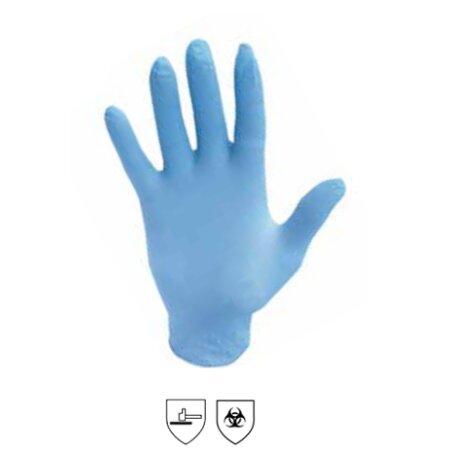 Handschuhe Nitril MyClean ni-touch Gr.L blau 100 St.