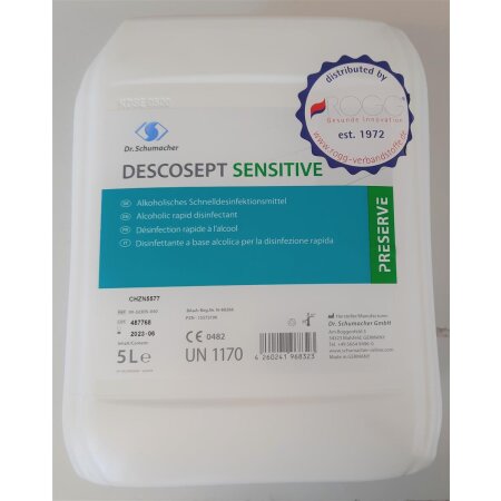 Schnelldesinfektion Descosept sensitive 5 L
