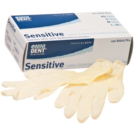 Handschuhe Latex Sensitive puderfrei Omnident
