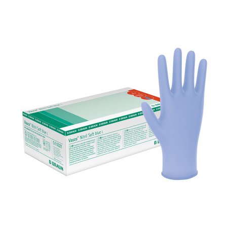 Handschuhe Nitril Vasco Soft blue Gr. S