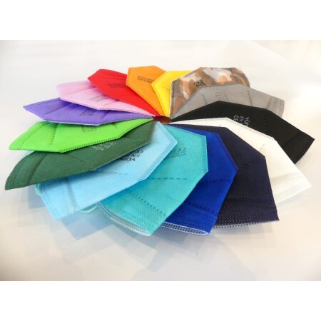 Maske FFP2 Yunyifu in verschiedenen Farben 10 Stück pro Packung
