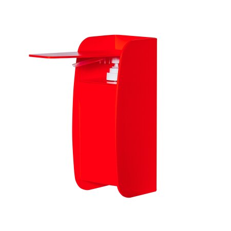 Hygienespender DESIGN900 rot/weiß für Säule oder Wandmontage