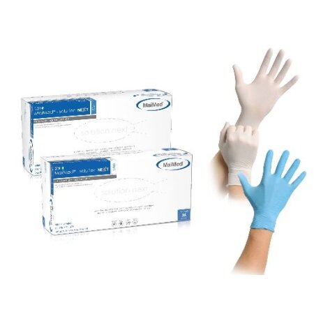 Handschuhe Nitril Einmal Solution next white PF 200 Stück