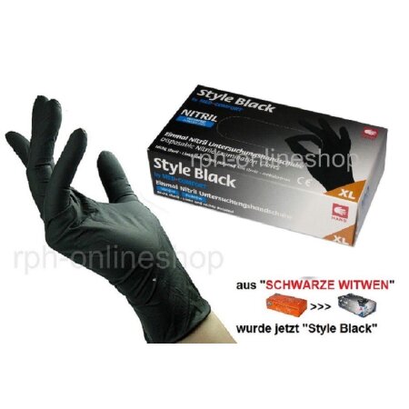 Handschuhe Nitril Style Black