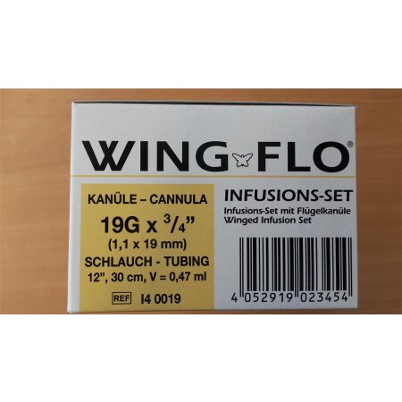 Kanüle Wingflo 19G weiß 50er-Packung AKTION