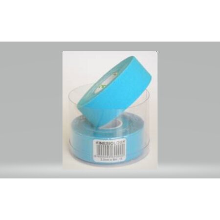 Original Nasara® Kinesiology Tape klein 2,5cm x 5m (VPE 2 Rollen) blau