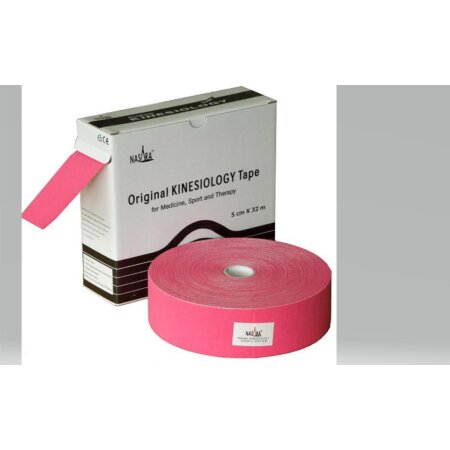 Tape Original Nasara® Kinesiology XXL, 5cm x 32m, pink