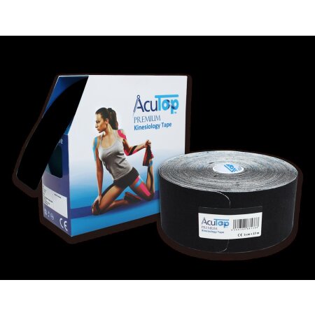 AcuTop XL Premium Kinesiology Tape  schwarz 5 cm x 17 m