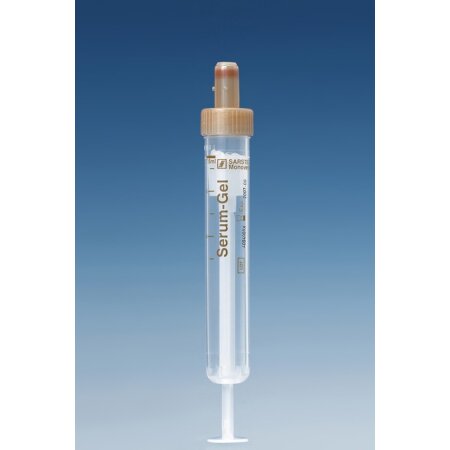 S-Monovetten 7,5 ml 92 x 15 mm, Lithium-Heparin steril orange ; transparentes Etikett