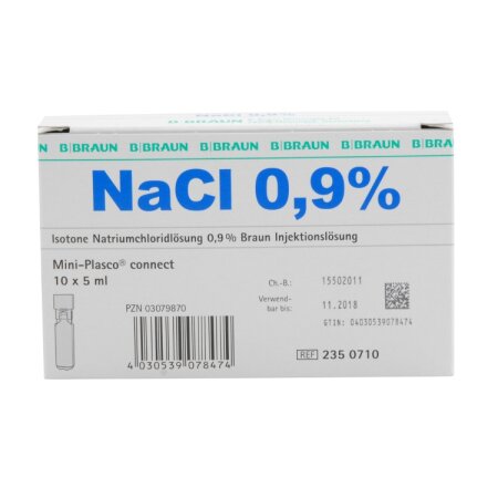 Kochsalzlösung NaCl 0,9% 100 ml Plastikflasche Deltamedica