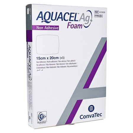 Verband Aquacel Ag Foam nicht adhäsiv 5 x 5 cm 10 Stück