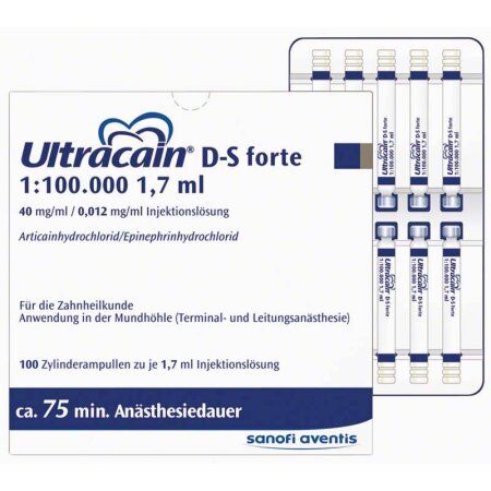 Ultracain D-S forte | 1:100.000 | 100 x 1,7 ml Zylinderampullen