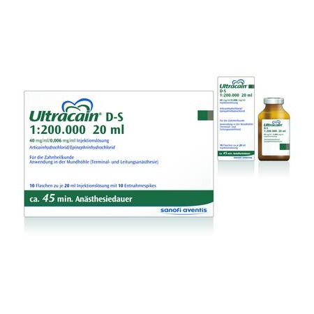 Ultracain DS, 10 x20 ml in Flaschen