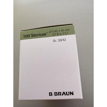 Kanüle Sterican G27 0,40 x 40 mm grau