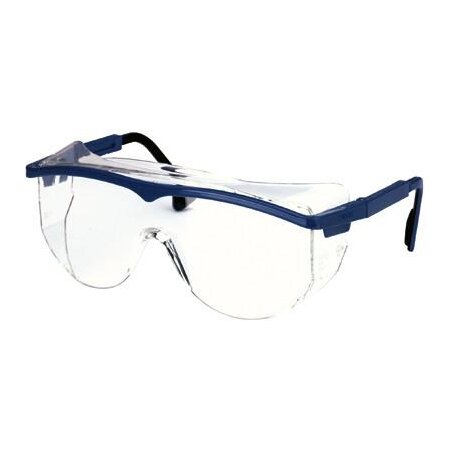 Schutzbrille iSpec Fit OTG UV blau/tr.St